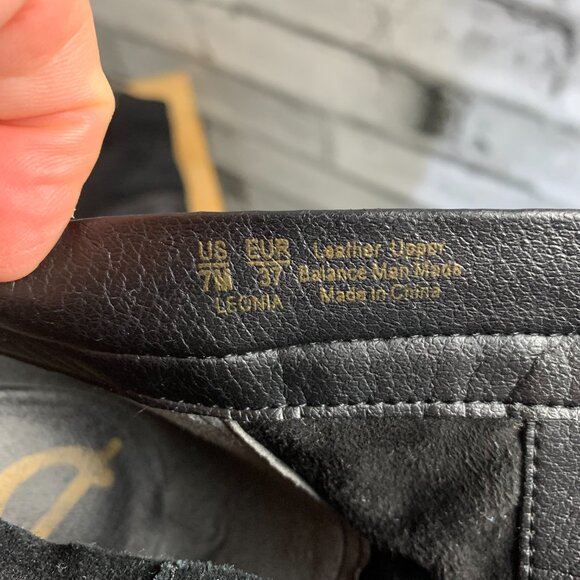 Sam Edelman Ankle Boots Women's 7 Leonia Black Suede Pointy Toe Side Zip Bootie - Picture 11 of 16